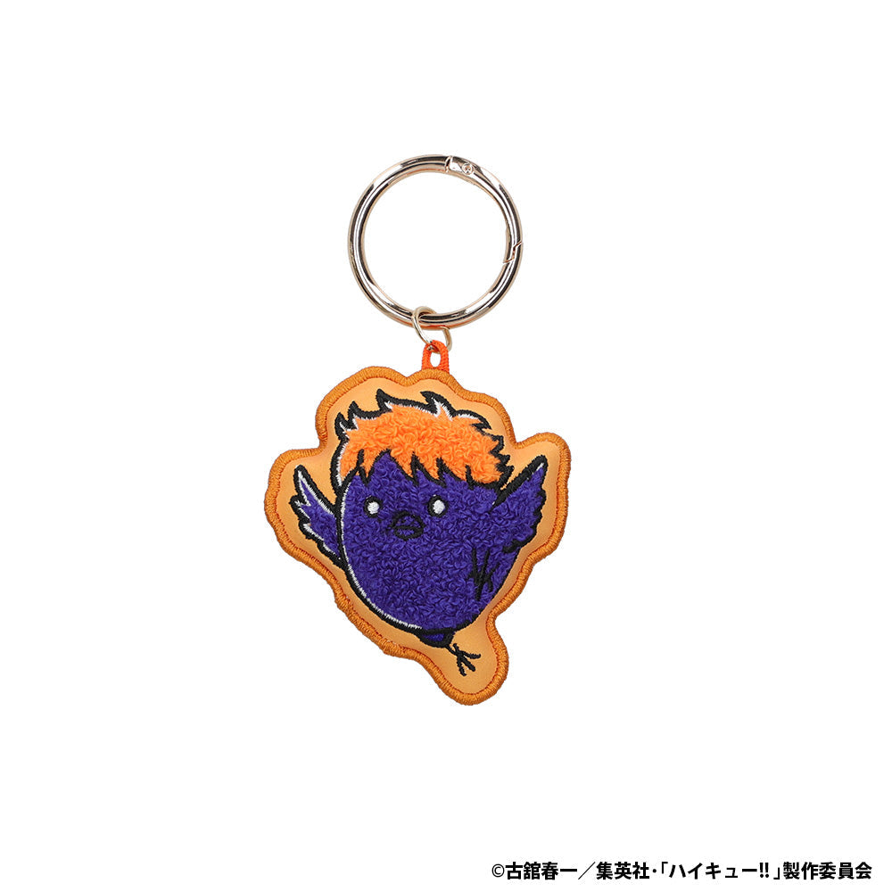 Llavero bordado de cuervo de Haikyu!!