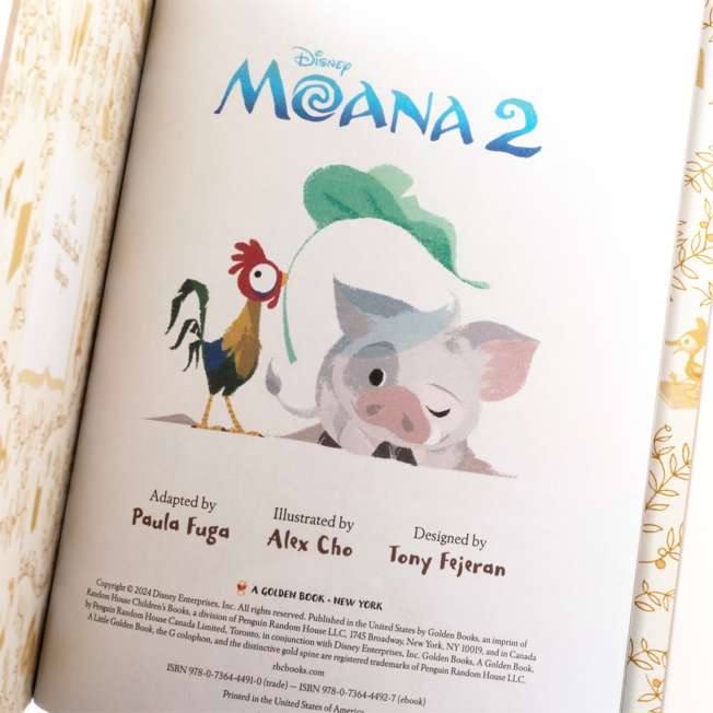 Libro ilustrado Moana 2