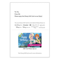 Tarjeta de regalo Disney Frozen: Feliz cumpleaños