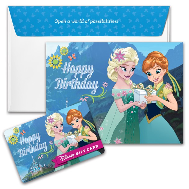 Tarjeta de regalo Disney Frozen: Feliz cumpleaños