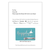 Tarjeta de regalo Disney física «Felices para siempre»
