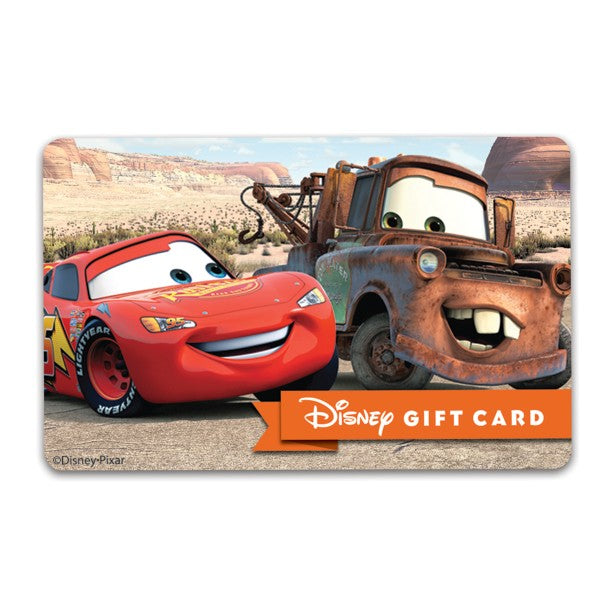 Tarjeta de regalo Disney Cars
