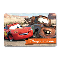 Tarjeta de regalo Disney Cars