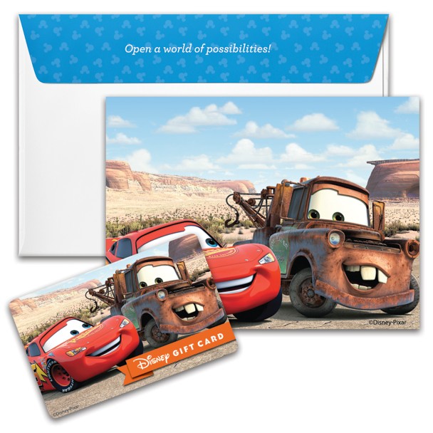 Tarjeta de regalo Disney Cars
