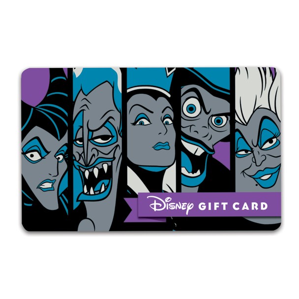 Tarjeta de regalo física Disney Villains