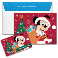 Tarjeta de regalo Disney: Mickey Mouse navideño