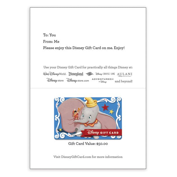 Tarjeta de regalo Disney de Dumbo