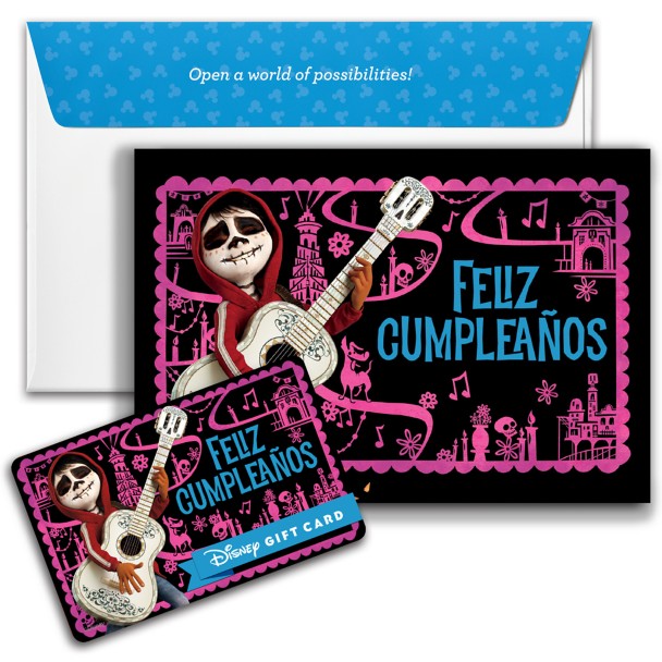 Tarjeta de regalo Disney Coco «Feliz cumpleaños»