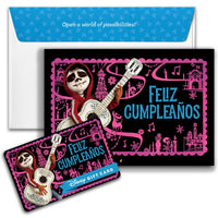 Tarjeta de regalo Disney Coco «Feliz cumpleaños»