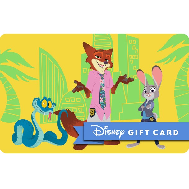 Tarjeta de regalo física Disney Zootopia 2