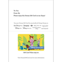 Tarjeta de regalo física Disney Zootopia 2