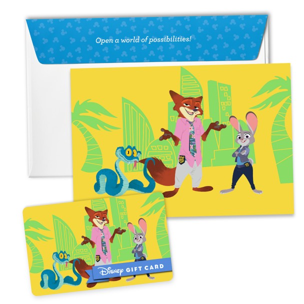 Tarjeta de regalo física Disney Zootopia 2