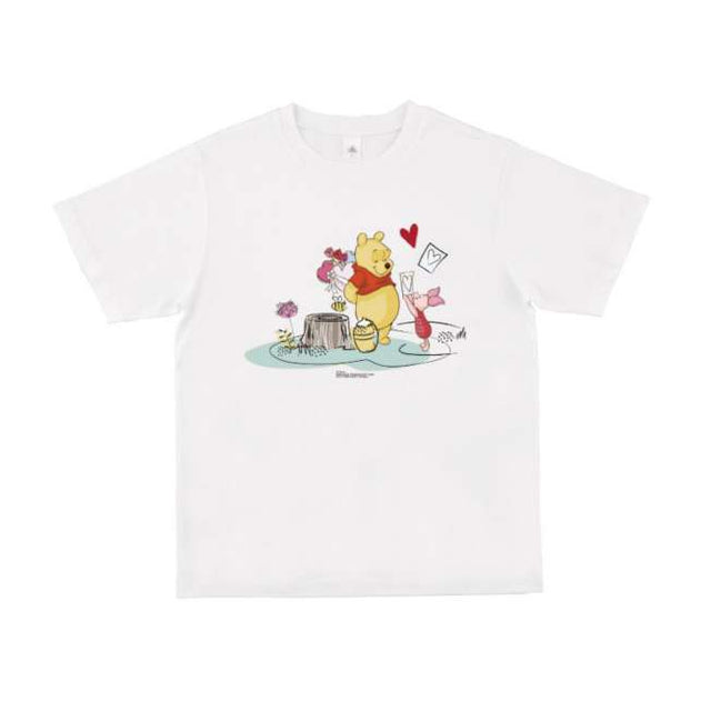 Polera Winnie the Pooh y Piglet: corazón de San Valentín