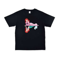 Polera La Sirenita: Ariel con vestido rosado