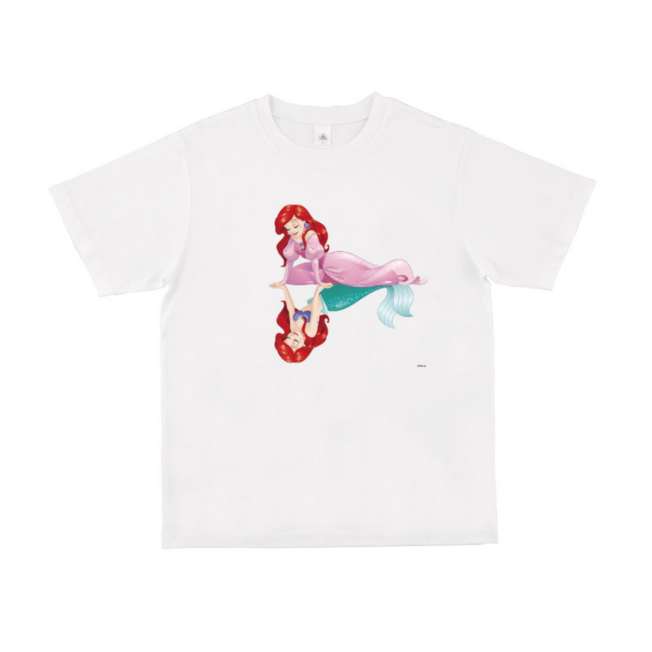 Polera La Sirenita: Ariel con vestido rosado