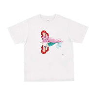 Polera La Sirenita: Ariel con vestido rosado