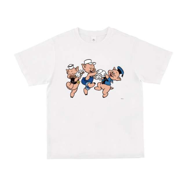 Polera Disney Los tres cerditos bailando