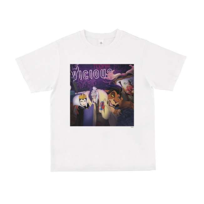 Polera Disney Villains: Reina Malvada, Cruella, Scar y Gastón