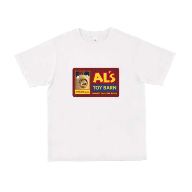 Polera Toy Story con logo de Al's Toy Barn