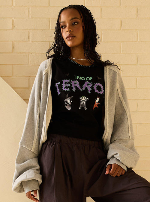 Polera bordada Trio of Terror de The Nightmare Before Christmas