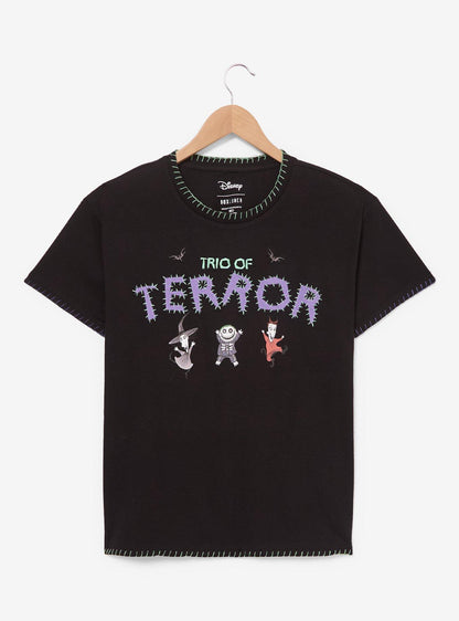 Polera bordada Trio of Terror de The Nightmare Before Christmas