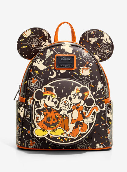 Mochila mini Disney Mickey y Minnie: disfraces de Halloween