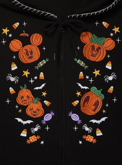 Polerón con cierre Mickey and Friends Halloween luminiscente