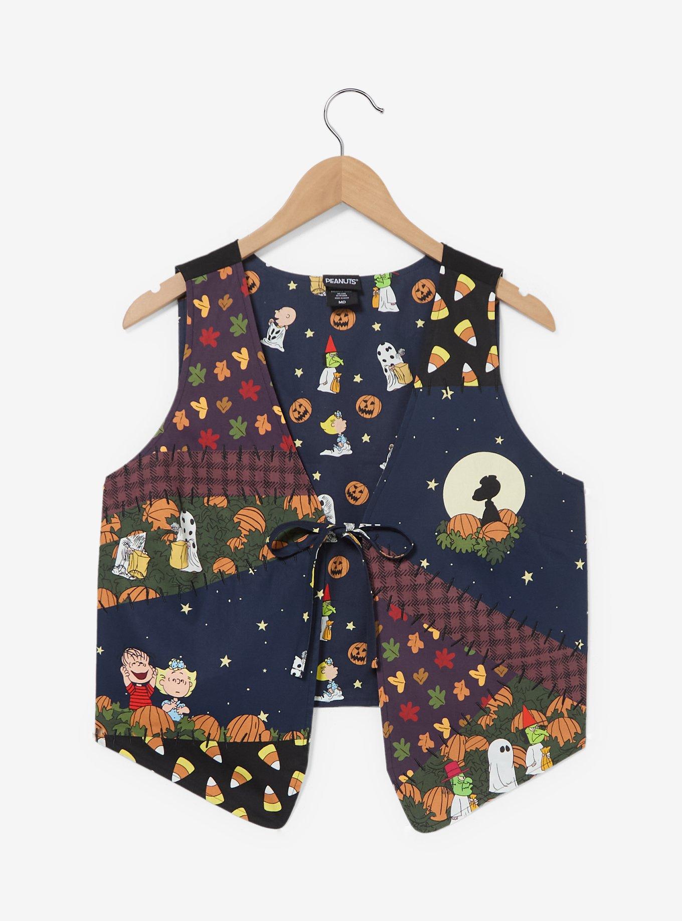Chaleco reversible femenino Peanuts Great Pumpkin