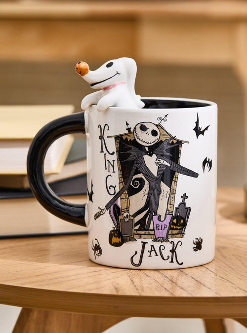 Taza Jack Skellington y Zero de The Nightmare Before Christmas