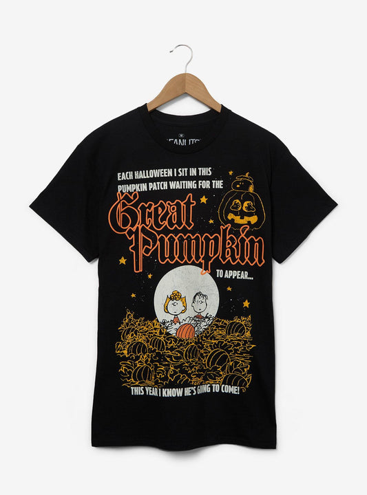 Polera Peanuts The Great Pumpkin con estampado puff