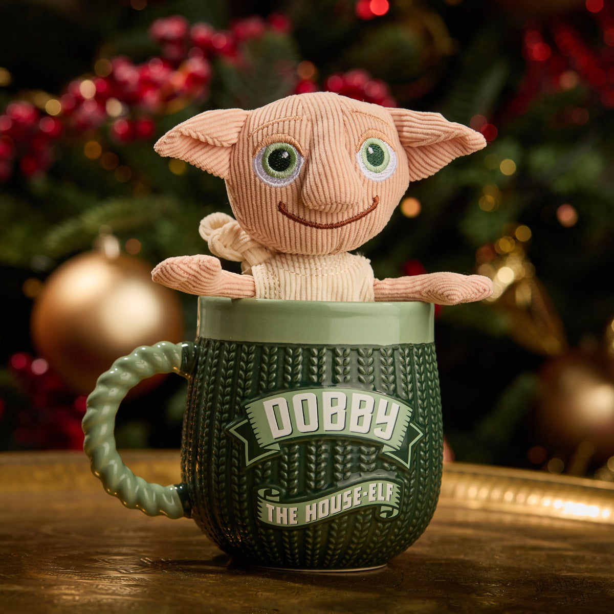Set de regalo de taza y peluche de Dobby