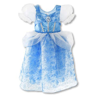 Vestido infantil azul de Cenicienta, tallas 100 a 130