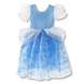 Vestido infantil azul de Cenicienta, tallas 100 a 130