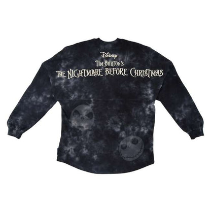 Polera manga larga tie-dye de Jack Skellington