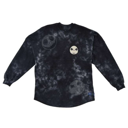 Polera manga larga tie-dye de Jack Skellington