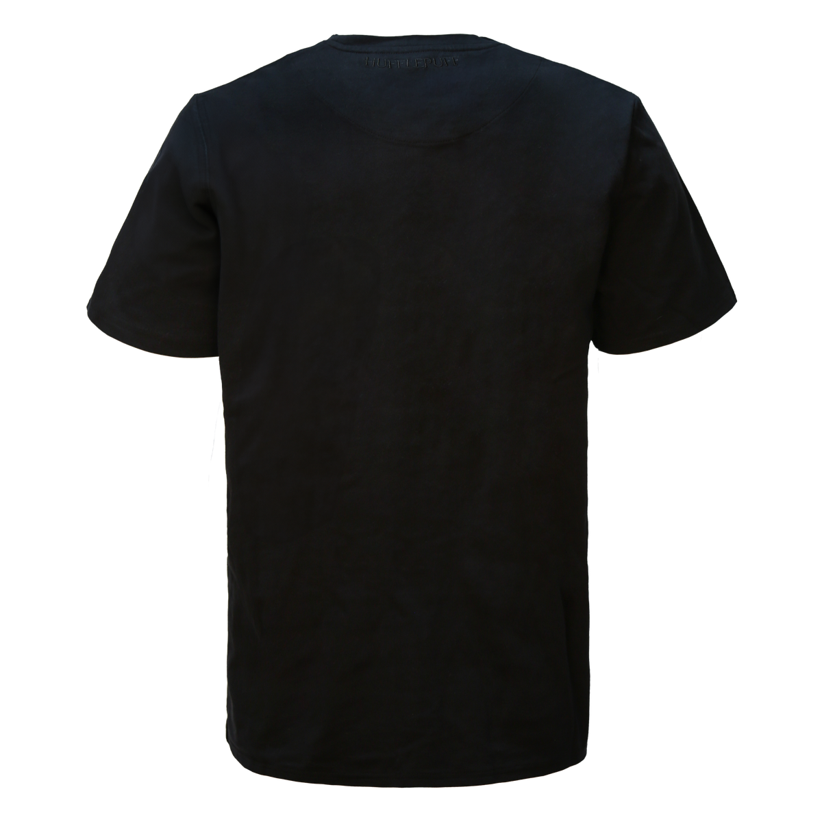 Polera negra con emblema Hufflepuff