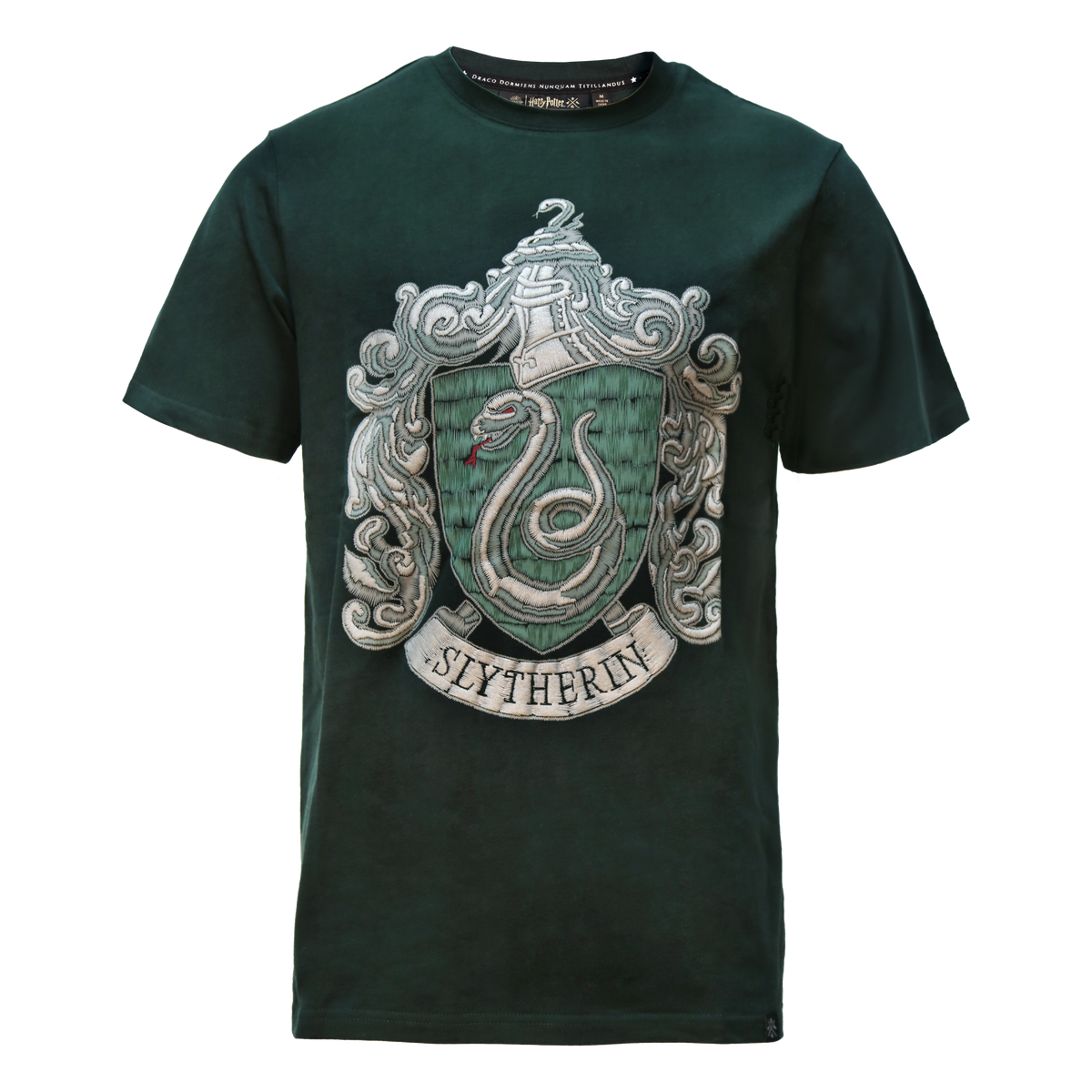 Polera Slytherin con emblema estampado