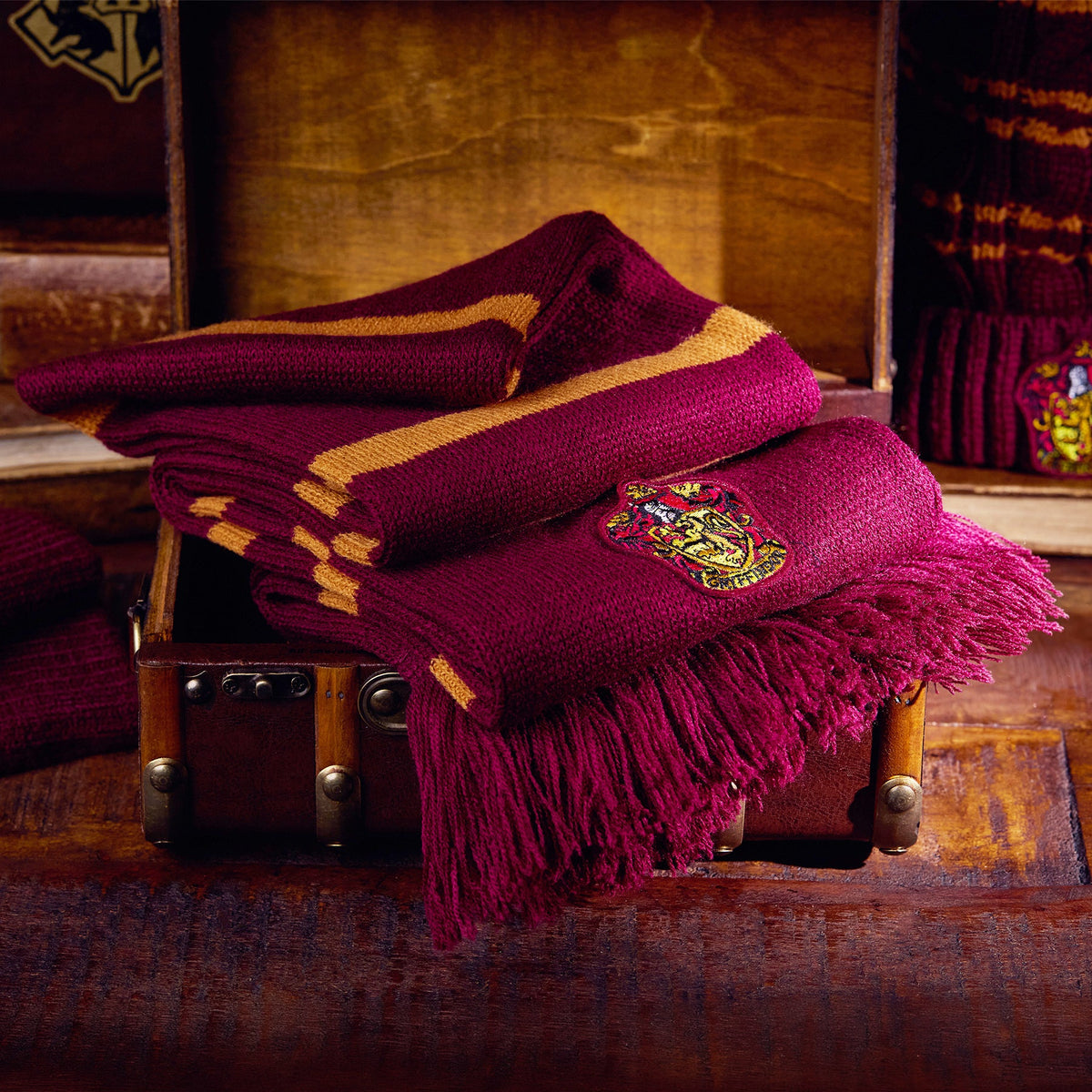 Bufanda con emblema de Gryffindor