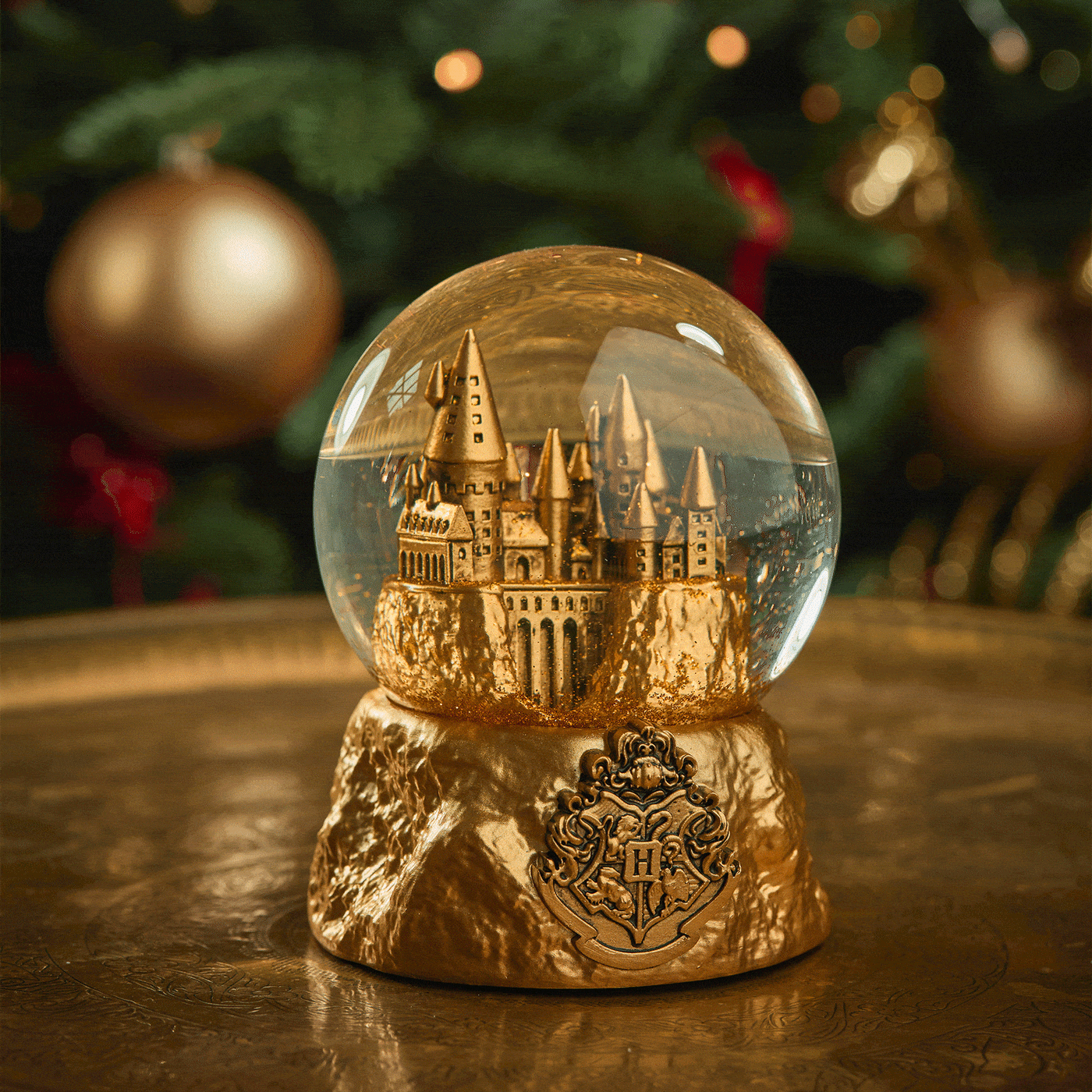 Globo de nieve dorado Castillo de Hogwarts