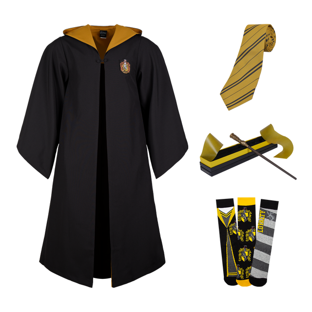 Set de disfraz Hufflepuff 4XS-2XS
