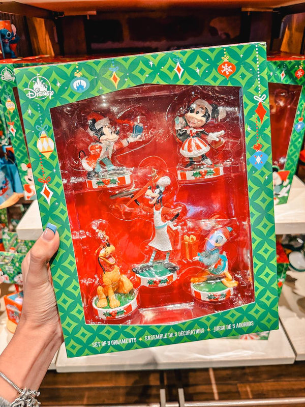 Set 5 Ornamentas Disney Parks Mickey y sus Amigos