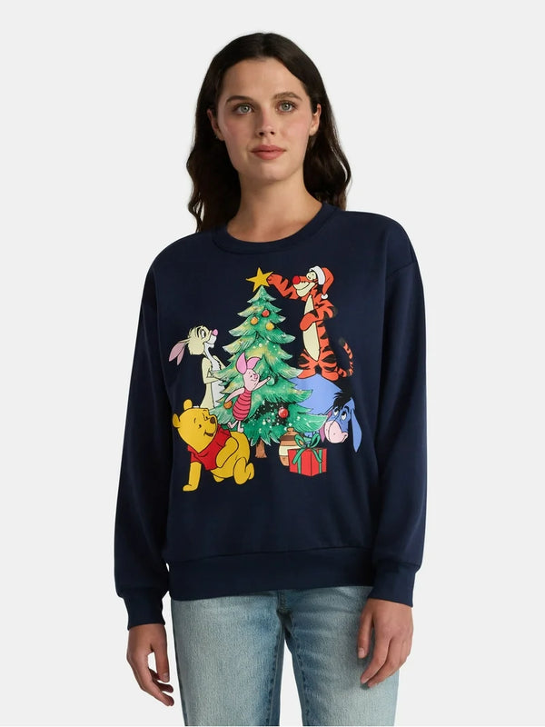 Poleron Mujer Navideño Winnie (Con Luces)