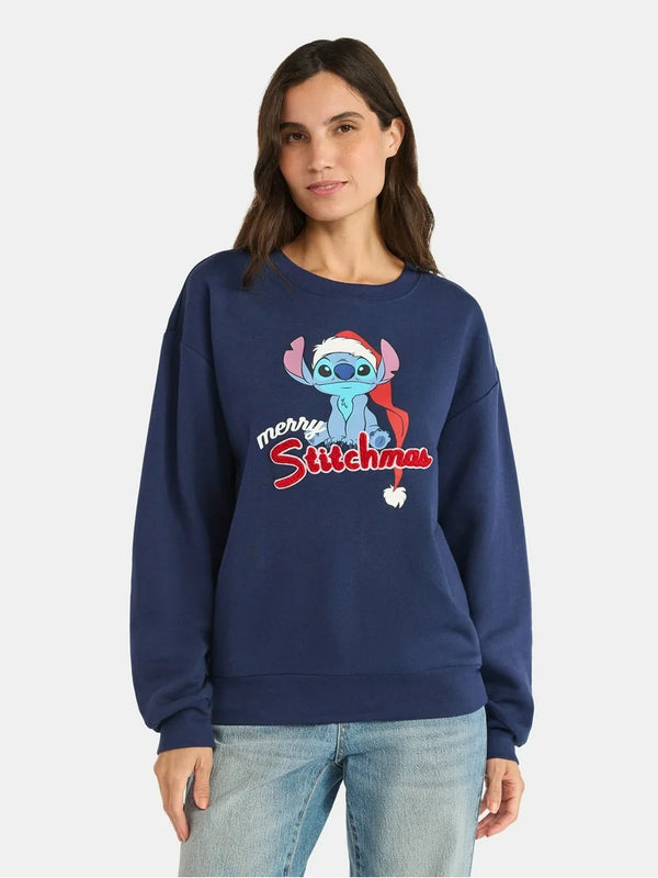 Poleron Mujer Navideño Stitch
