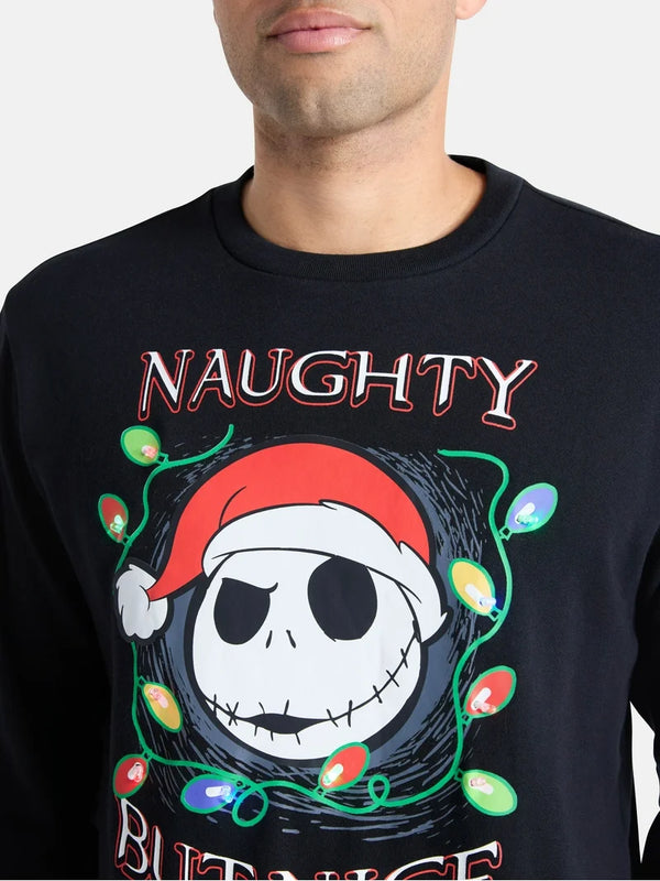 Poleron Unisex Navideño de Jack Skellington (Con Luces)