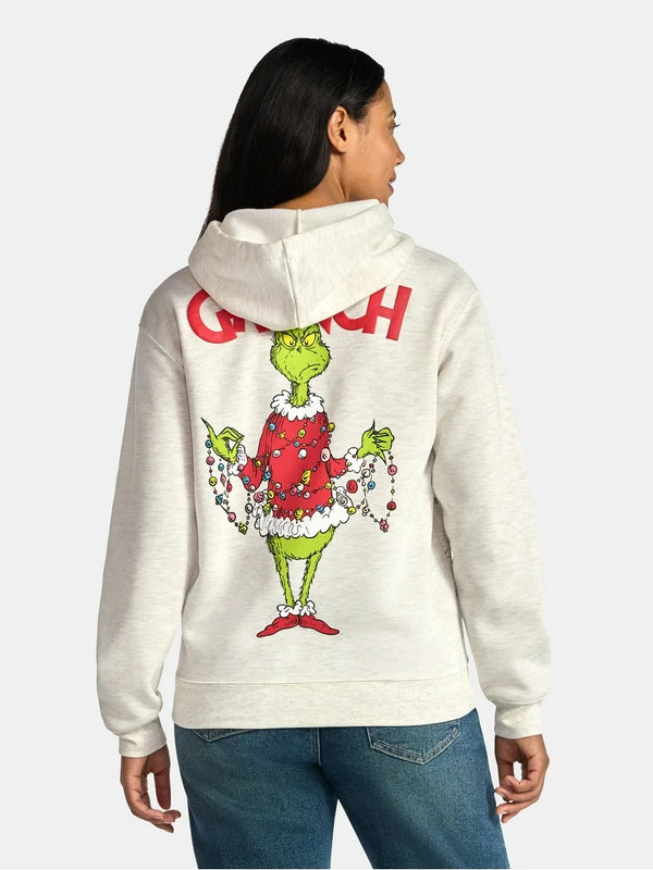 Poleron Mujer Navideño Grinch Guirnalda