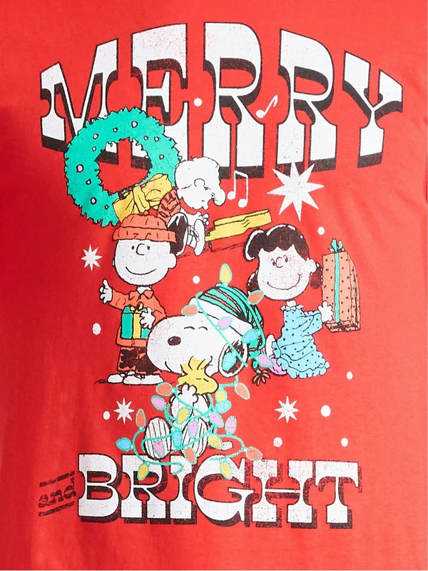 Polera Unisex Navideña de Snoopy