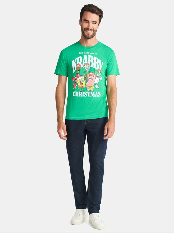 Polera Unisex Navideña Bob Esponja
