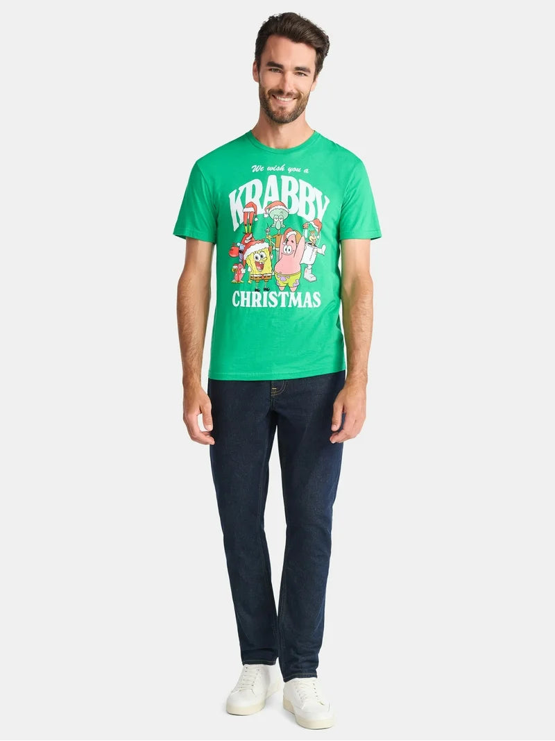 Polera Unisex Navideña Bob Esponja