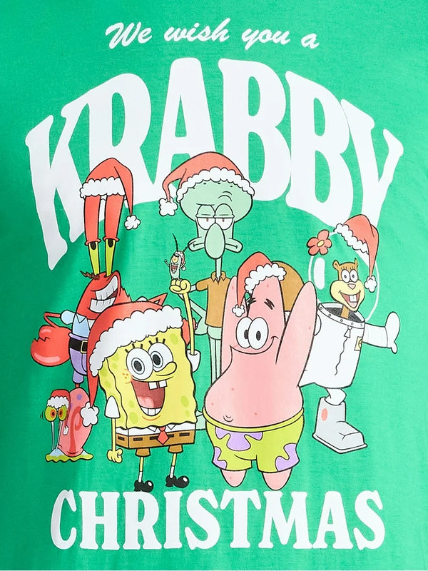 Polera Unisex Navideña Bob Esponja