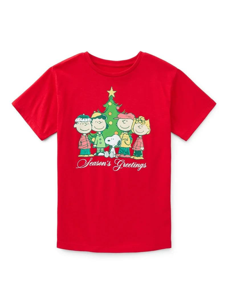 Polera Kid Navideña Snoopy